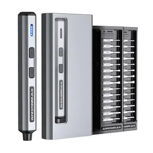 Portable Mini Electric Screwdriver, Cordless Screwdriver, Rechargeable Electric Screwdriver with 28 Magnetic Bit, Electric Screwdriver for Laptop, Glasses, Watch, Phone