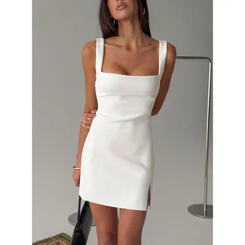 Bombshell Mini Dress White