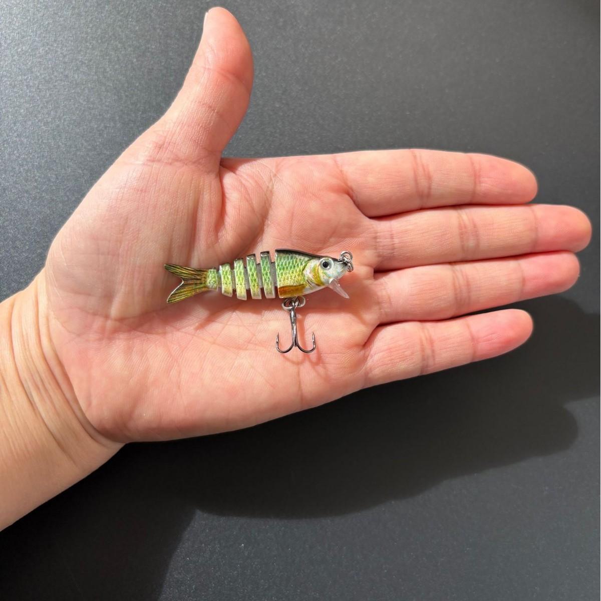 Easy Catch SwimMax Lures with BKK Hooks 3D Realistic Eyes ABS Material 6 Segments for Bass Trout Walleye Ultra Sharp Treble Hooks Lifelike Fishing Baits Easy Catch SwimMax Lures with BKK Hooks 3D Realistic Eyes ABS Material 6 Segments for Bass Trout Walleye Ultra Sharp Treble Hooks Lifelike Fishing Baits