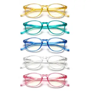 5 Pack Reading Glasses Women Blue Light Blocking Computer Readers Mix Color Spring Hinge Lightweight Comfortable For Daily Wear