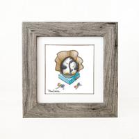 7x7" grey frame