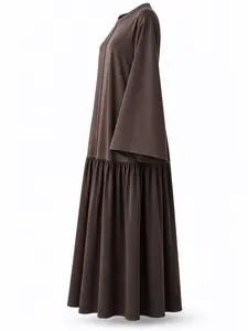summer cotton modest maxi abaya dress
