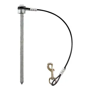 212 MAIN 14-In Galvanized Steel SSN Spike, Sports Collectible Accessory with Attached Cable Lanyard