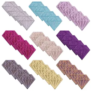 36pcs New Creative Colorful Diamond-set Embroidered Patches, for Iron-on or Sewing DIY Decoration on Clothes, Shoes, Hats and Bags