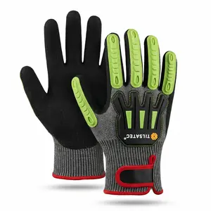 ANSI A5 cut resistant gloves, nitrile palm gloves, TPR impact gloves, anti-abrasion gloves, industrial safety gloves, construction gloves, metalworking gloves, auto repair gloves, logistics gloves, machinery gloves