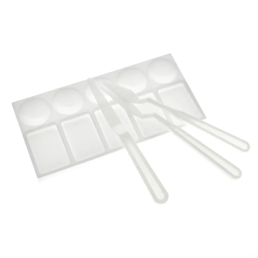 Painting Palette and Painter Knife Set, 4-Piece