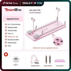 Pilates Board,Multi-functional Ab Exercise Board,FoldableHome Pilates Reformer with Knee Mat ,Timer andResistance Bands,Abs Workout Equipment forAbdominal & Core Strength Training #TikTokShopBlackFriday  #TikTokShopCyberMonday