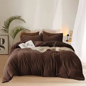 Brown Comforter Sets Full Mocha Coffee Comforters Men Plain Dark Quilts Adults Chocolate Brownness Blankets Chestnut Comforters Teens Brown Dorm