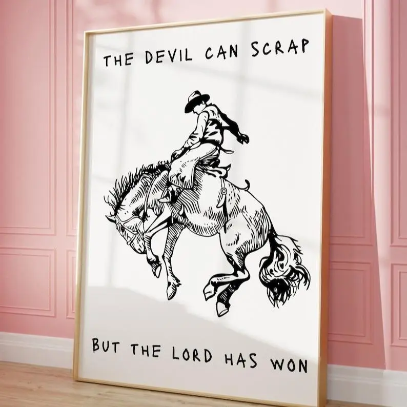 Country Lyrics Wall Art Print Poster No Frame revival Lyrics Art Coastal Cowgirl Poster Home Decor Products Indoor Decoration 110 gsm Photo Paper USA Printed