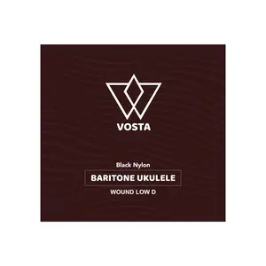 Vosta Black Nylon Baritone Ukulele Strings - Wound Low D
