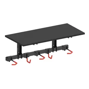 Bike Wall Mount with Shelf for 3 Bikes