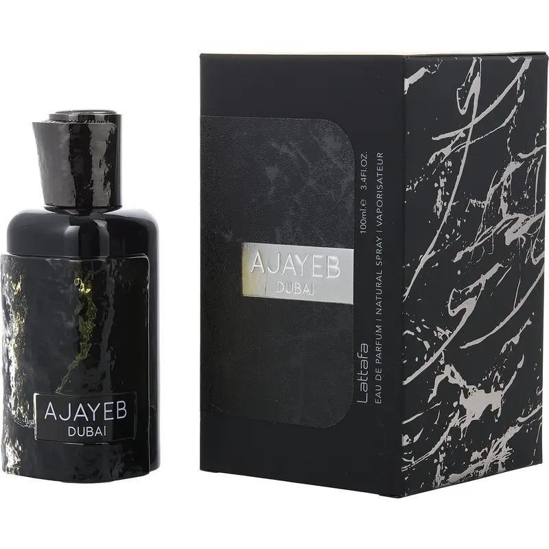 Lattafa Ajayeb Dubai Eau de Parfum Spray for Men, 3.4 Ounce