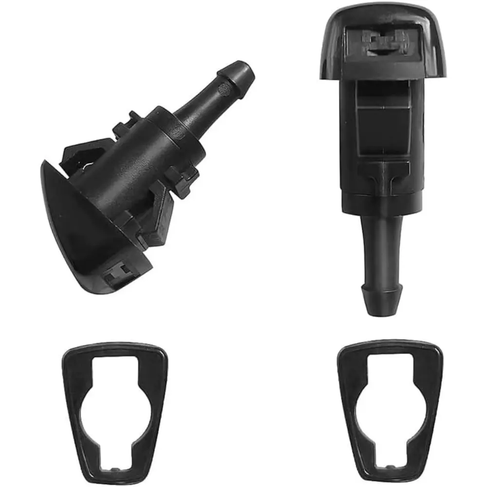 2-Pack 4805742AC & 4805742AA OE Replacement Smart Built-to-Last Windshield Washer Nozzle Jet for 2009-2024 Dodge RAM 1500/5500 Trucks, Charger-Compatible, Easy to Install, Superior Spray Performance