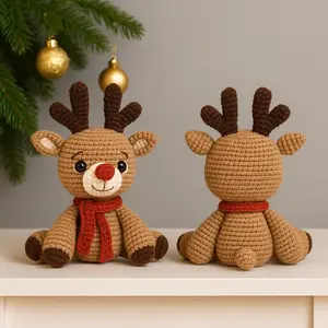 Rudolph Reindeer Crochet: Christmas Amigurumi Plush Crochet