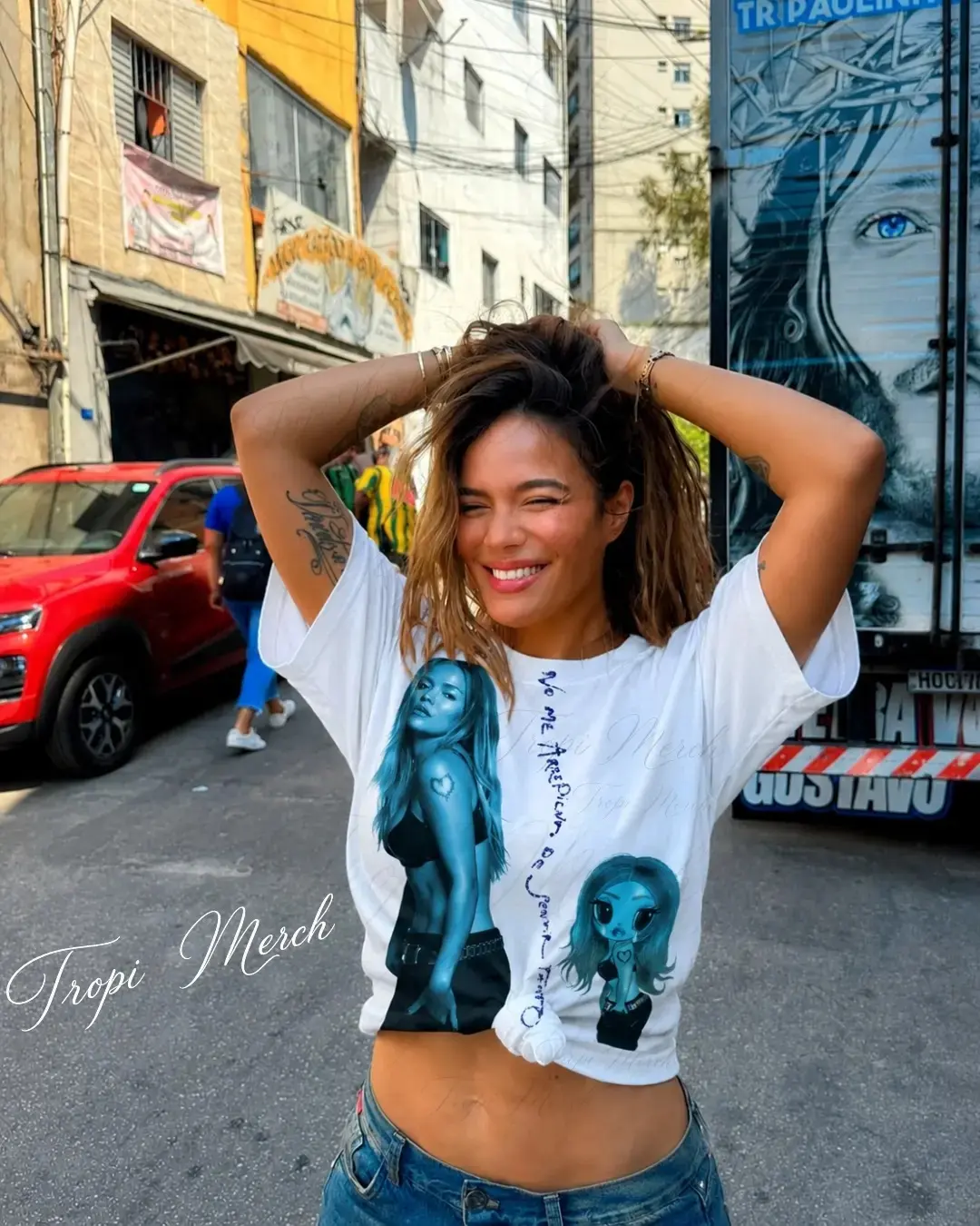 New Album No Me Arrepiento De Sentir Tanto Premium Cotton T-Shirt - La Bichota Latin Queen Graphic Tee, Latin Pop Concert Tour Merch, Cute Festival Summer Shirt, Unisex Gift for Latin Fans