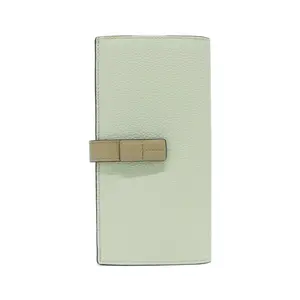 Pre-owned Loewe Calfskin Small Leather Goods Calf Long Bifold Wallet