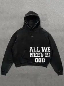 All We Need Is God Graphic Acid Washed Hoodie God Is Greater Than The Highs And Lows Sweatshirt Christian Hoodie Bible Jesus Lover Gift Faith Sweatshirt Jesus Shirt T-shirt, sweater and Hoodie 2024 Cozy Winter Outfits 2025