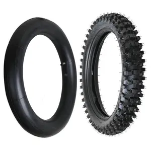 Suisuitong 110/90-18 Heavy Duty Dirt Bike Tire with 4.10-18 Inner Tube – Off-Road Motorcycle Pit Bike Knobby Tire TR4 Valve Stem