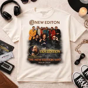 New-Edition-Way Tour 2024, Bobby Brown Johnny Gill Ralph Tresvant Ronnie DeVoe Ricky Bell Michael Bivins RnB Legends Vintage Concert Tour 2024 Music Fan Shirt