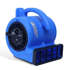 Air Mover Blower Fan Carpet Floor Drying Fan - 3-Speed Compact Air Mover w/Dual Outlet, 10ft Power Cord for Drying, Cooling, Air Circulation