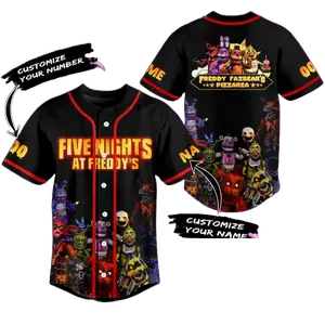 Five Nights At Freddy’s Personalized Baseball Jersey