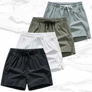 essential shorts，shorts for the summer，men shorts，shorts for summer，Men's Casual Shorts, featuring a simple casual style with an adjustable drawstring waistband, side pockets for convenient storage, comfortable and skin friendly fabric