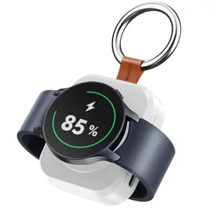 Portable Charger  For Samsung Galaxy Watch Active 1/2/3/4/5 Pro/6 Classic/6/7/8 With Capacity Of 1200 Mah And Supports Fast Wireless Charging (Not for Apple Watch)
