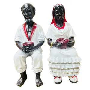 Francisco & Francisca 12” Yoruba Santeria Religious Statues - Powerful and Beautiful Yoruba Artwork