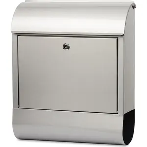 Tatco  Indoor & Outdoor Mailbox - Stainless Steel - Silver
