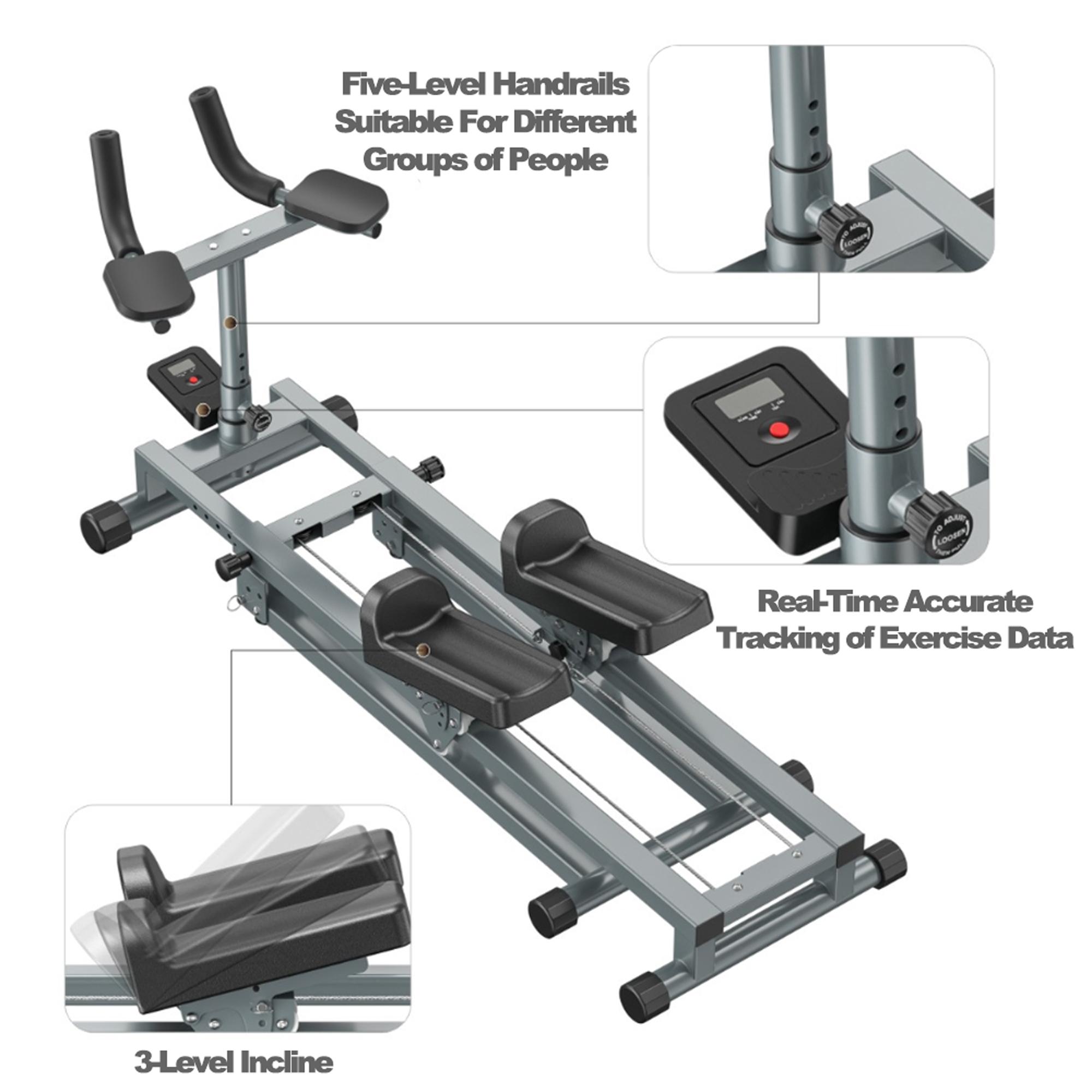 3-in-1 Spinal Twister, Stepper and Waist Shaper: Adjustable Back Stretcher