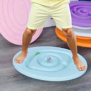 Balance Board with 5 Balls, Home Training Snail Balance Pad, Egg Shape Stability Mat, Fitness Yoga Exercise, Exercise Twist Boards, Christmas Halloween Valentine Gift