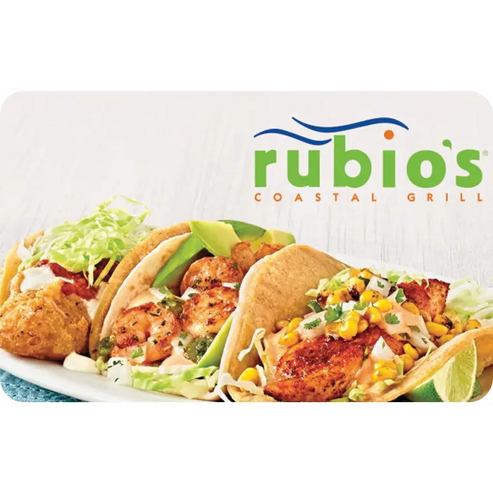 Rubio's Coastal Grill eGift Card | Fish Tacos, Burritos & Mexican Grill