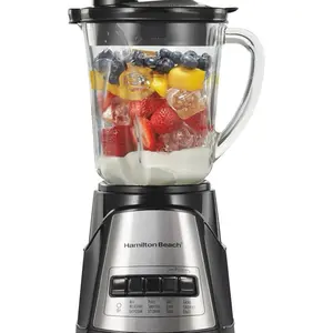 Hamilton Beach Power Elite 40oz Glass Jar Blender 700W Ice Crushing Smoothie Maker Black