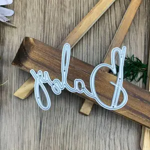 New Baby Letter Cutting Mold, Ideal for Handmade Albums & Card Making, Metal Craft Embossing Tool, Perfect for DIY Projects