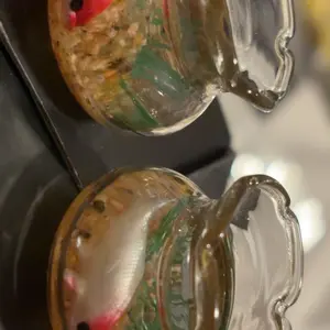 Mini Fish Tank Micro Landscape Glass, 1 Count DIY Mini Fish Tank Ecosystem Bottle, Desktop Decoration for Garden, Doll House, Home Decor, Shrimp Tanks