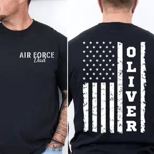 Custom Air Force Mom Shirt, Personalized Airman Family Shirt, Air Force Graduation Gift, Proud Air Force Dad T-shirt