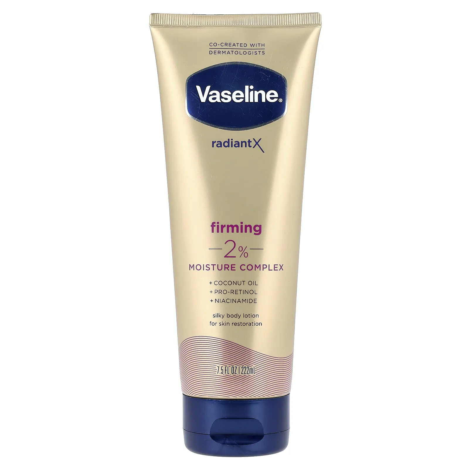 Vaseline Radiant X, Firming Silky Body Lotion, Cocooning Vanilla, Sparkling Citrus & Florals, 7.5 fl oz (222 ml)