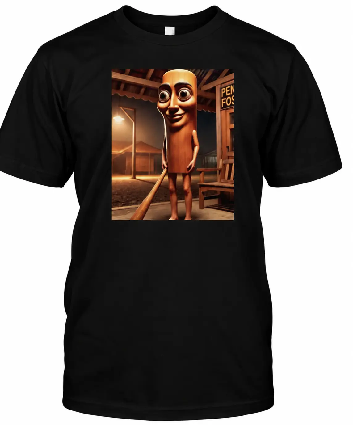 Black Tung Tung Tung Sahur Meme Shirt
