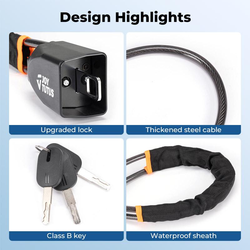 Joytutus Steering Wheel Lock with 3 Keys Universal Anti Theft Car Device for Most Vehicles Trucks SUVs Vans Dashboard Security Deterrent Durable Construction Quick Installation