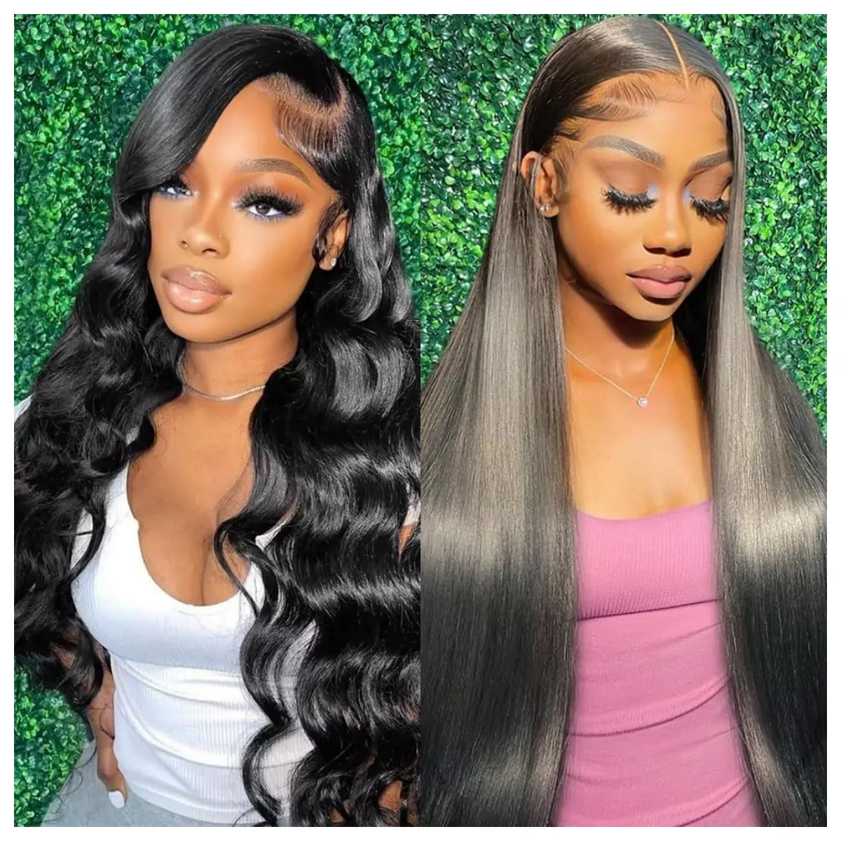 [ Live Combo 24"&20"]13x4 Lace Front Wig Human Hair Deep Wave Human Hair Wigs Body Wave Human Hair  Wig Human Hair 13x4 Straight Wig