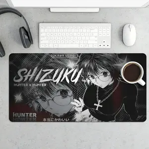 Anime HxH Girl Shizku 31.5x15.75 in Extended Desk Mat, Large Gaming Mouse Pad, Non-Slip Base for Office & Gaming Setupe