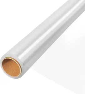 3 Mil Thick Clear Cellophane Wrap Roll, 50' Long x 17.5" Wide, for Gift Baskets, Flower Arts Crafts