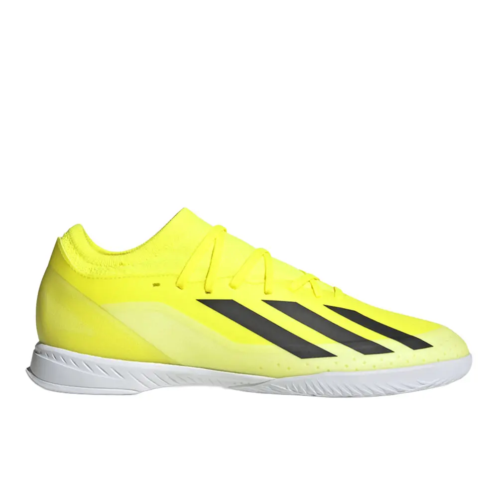 adidas Mens X Crazyfast League Indoor Soccer Cleats - Yellow adidas Mens X Crazyfast League Indoor Soccer Cleats - Yellow