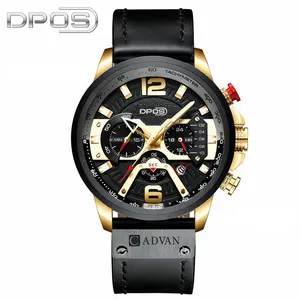 DPOS Men's Fashion Digital Analog Watch Casual Sporty Quartz with Luminous Dial Alarm Waterproof Display in Box
