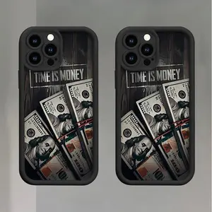 Money Pattern Case for IPhone 17 16 15 14 Pro Max 13 12 11 X/XS Plus Shockproof Non Slip Military-Grade Protection Silicone Cover Gifts for Women Men Girls Boys