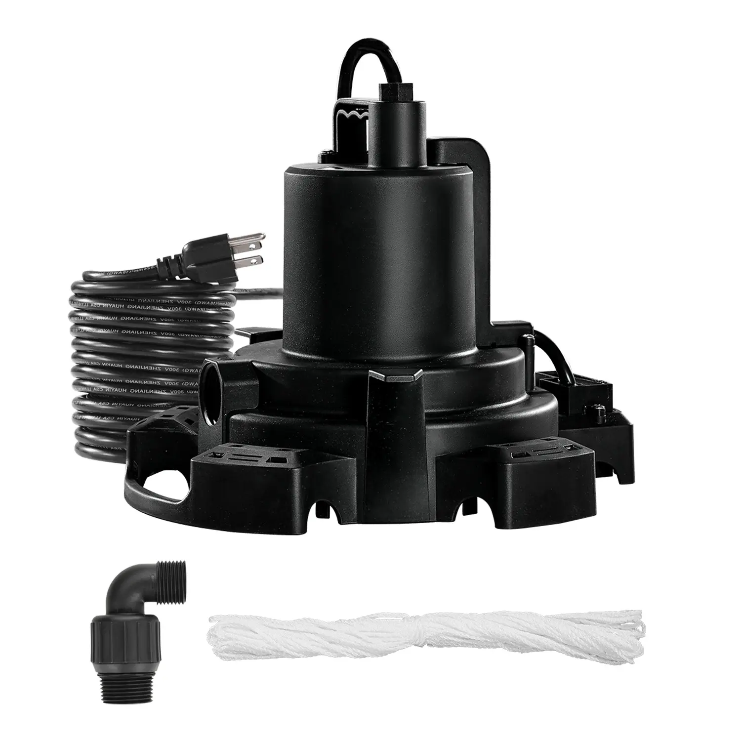 【Summerfinds】VEVOR Automatic Pool Cover Pump,1/2 HP 1600 GPH120V Submersible Swimming Pool Cover Pump with 25 ft Power Cord25 ft Max Head LiftWater Removal and Transfer Pumpfor Pool Draining Hot Tubs