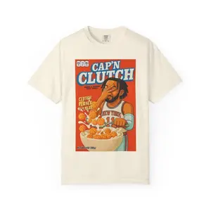 Captain Clutch Jalen Brunson Knicks T Shirt Adult - Print On Front