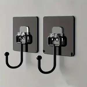 5-Piece Heavy-Duty Self-Adhesive Wall Hook - Waterproof, Versatile, Suitable For Outerwear, Towels, Keys, Etc. - Easy To Use In Bathrooms, Kitchens, And Homes