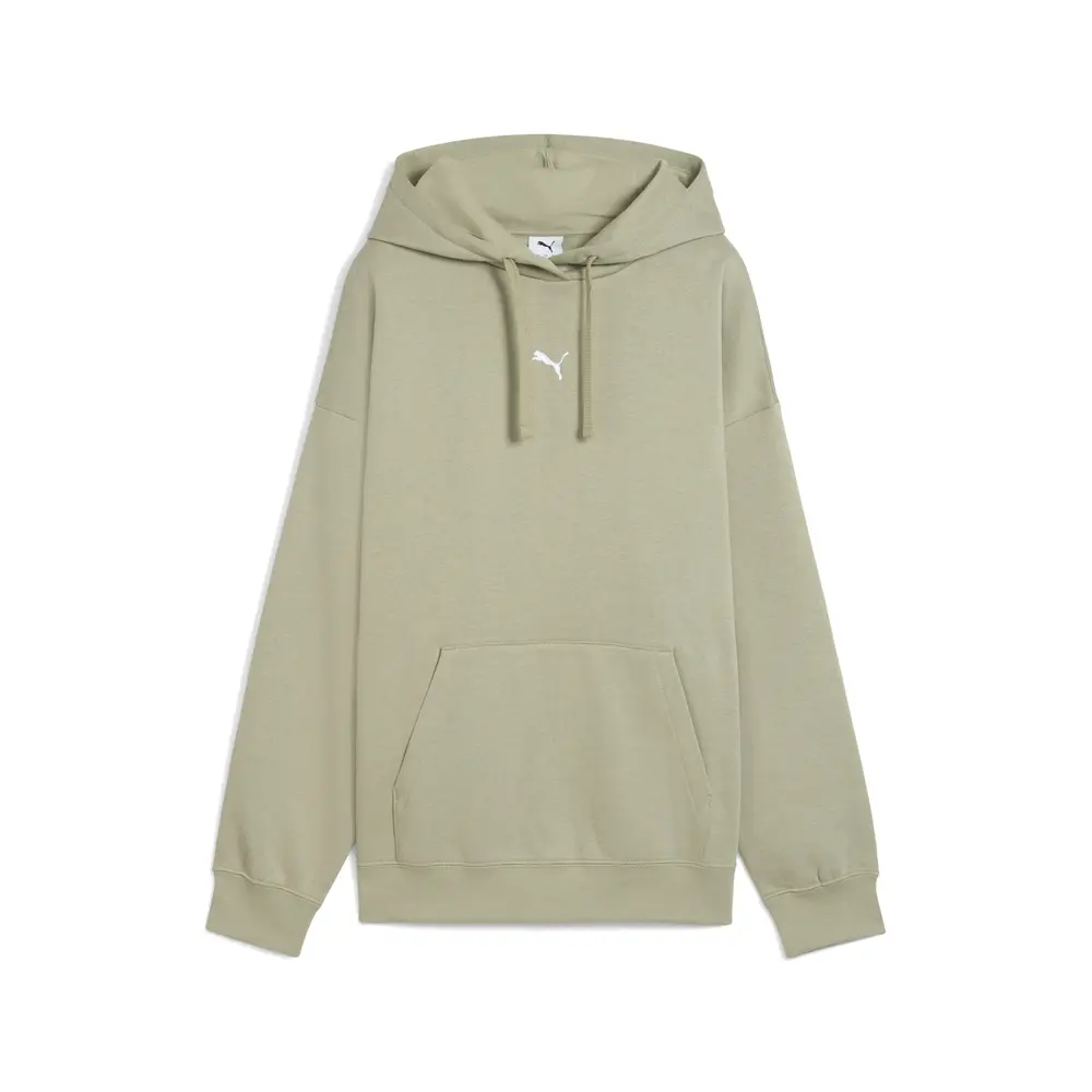 PUMA Womens Essentials Oversized Hoodie Casual Outerwear Casual - Green