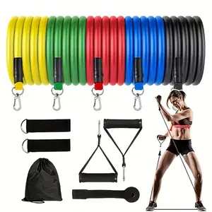 1 Set Resistance Bands for Men, Home Workout Elastic Bands, Strength Training Equipment, Chest and Back Exercises, Fitness Gear, Workout Accessories, Resistant Bands